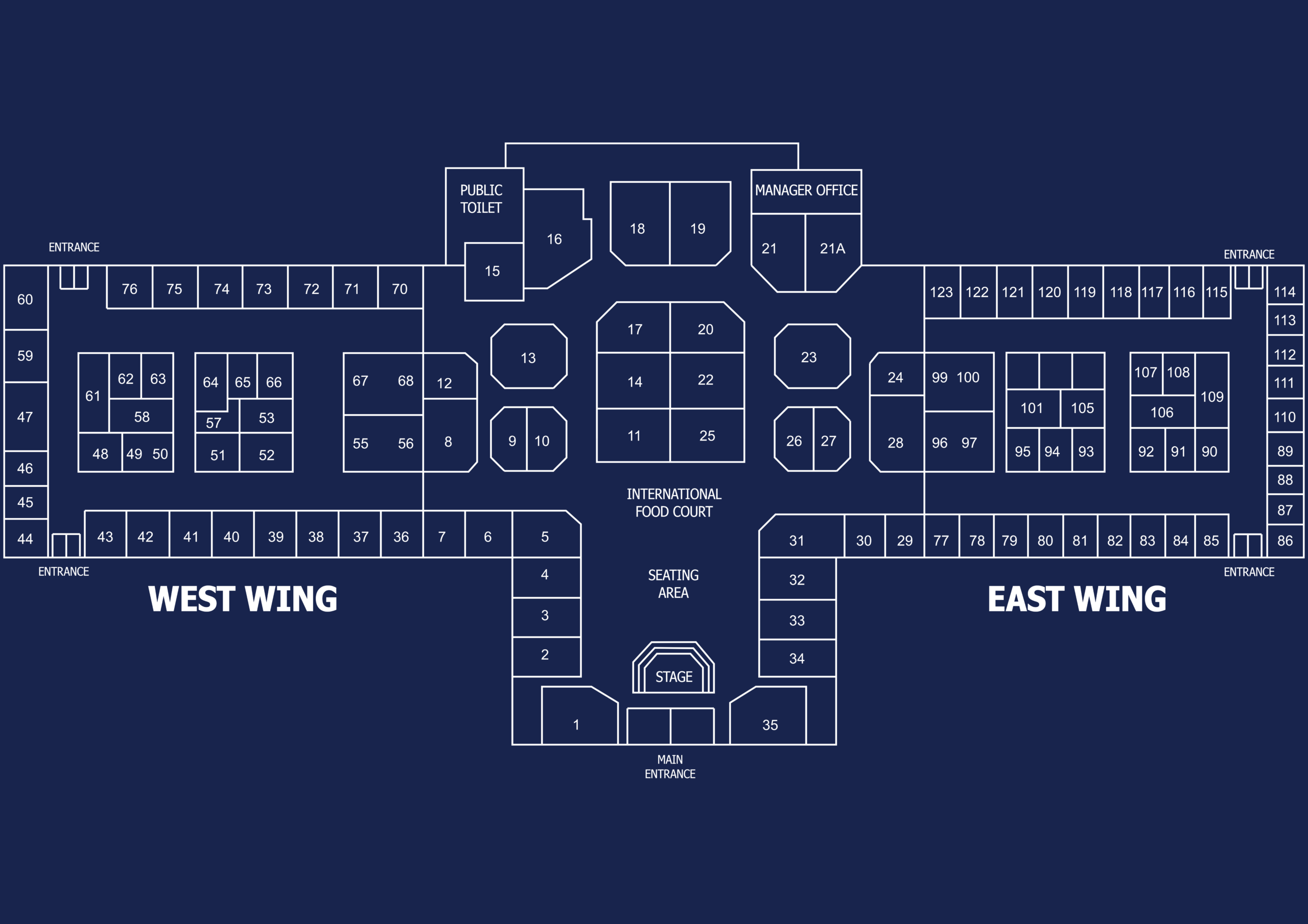 Malaga Markets Store Map